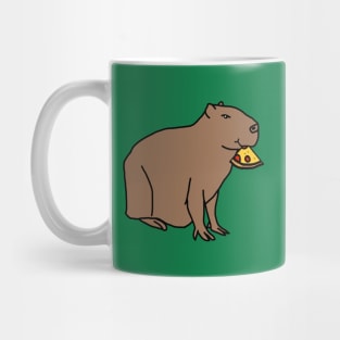 Pizza Slice Capybara Mug